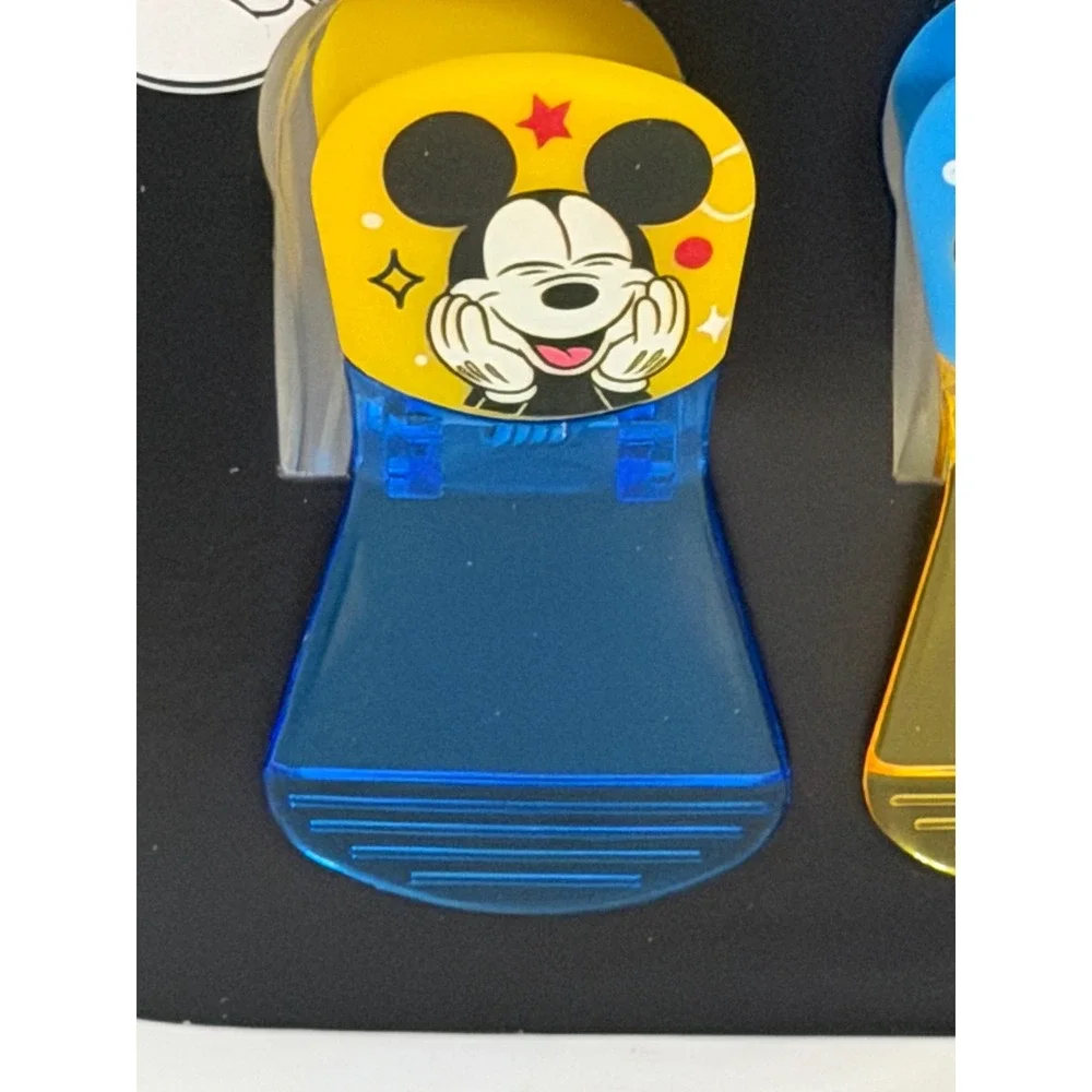 Disney Mickey Mouse 2 Pack Magnetic Bag Clips Blue Yellow Best Brands NEW